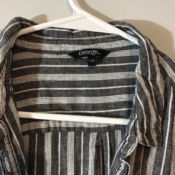 George striped button up tshirt - Picture 2 of 3